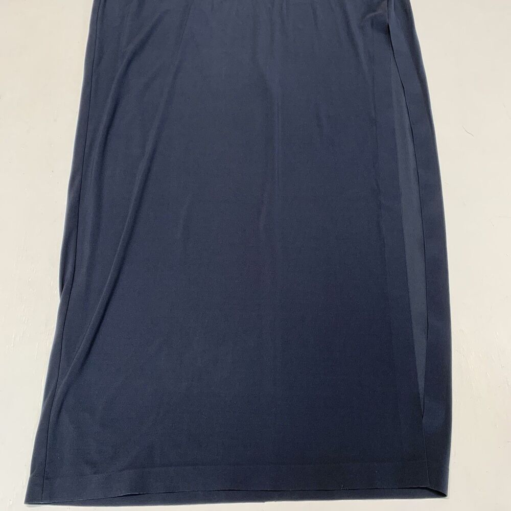 Norma Kamali Women’s Halterneck Maxi Dress Size L (40) Super Soft Deep Blue - Picture 5 of 12